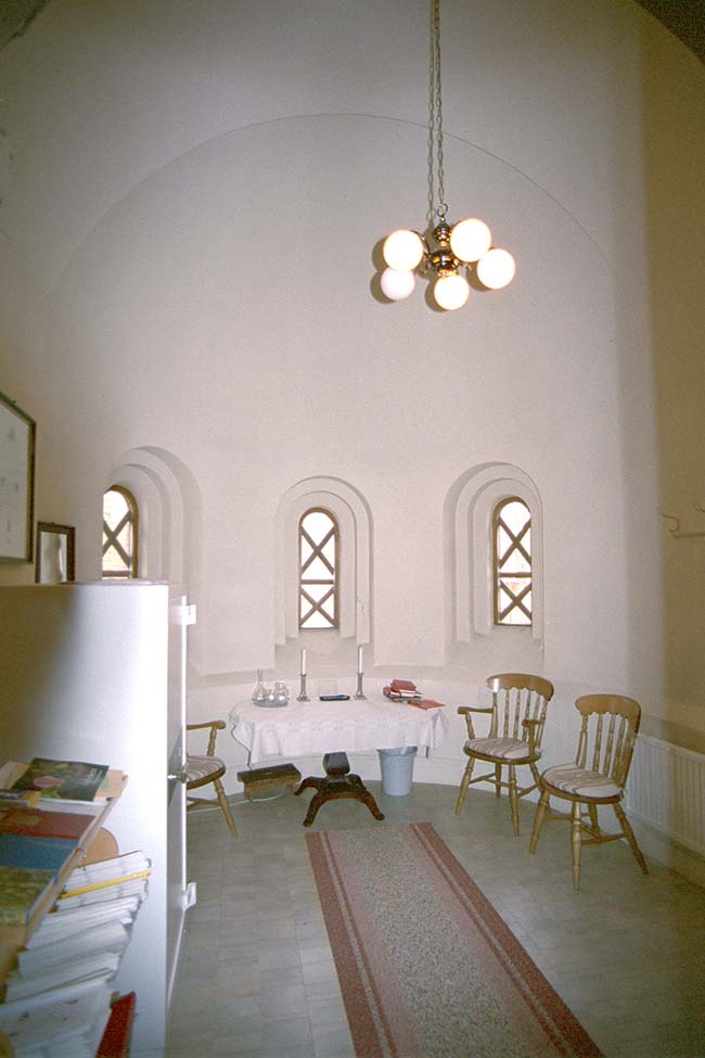 Gödestads kyrka, interiör.