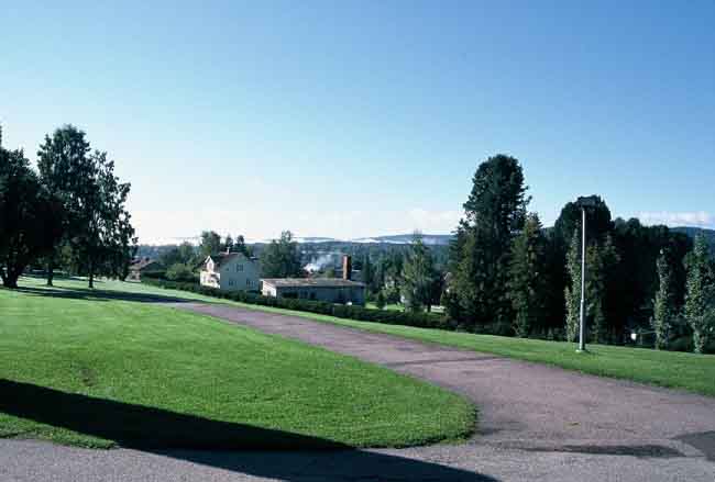 Fryksände kyrka, kyrkogården. 