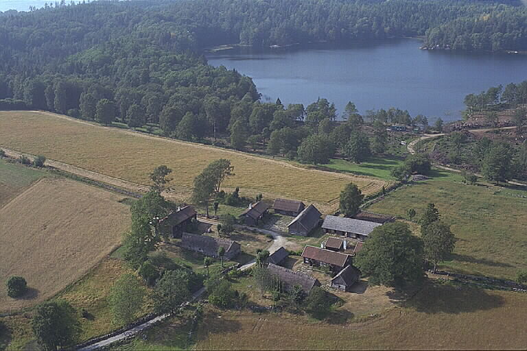Äskhults by. Bilden visar samtliga gårdar i Äskhults by.