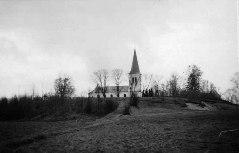 Kyrkan från norr, med omgivning
	
	


	
	