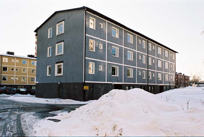 Skärmväggen  1, hus nr 3, fr nordost

