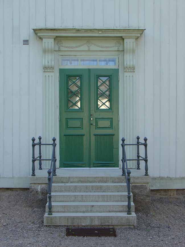 Uddeholms herrgård, östra fasadens entré