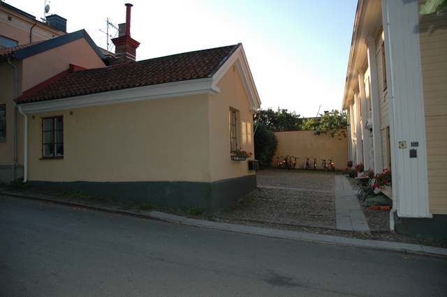Mariestads gamla lasarett, gårdshuset, fasad mot norr.