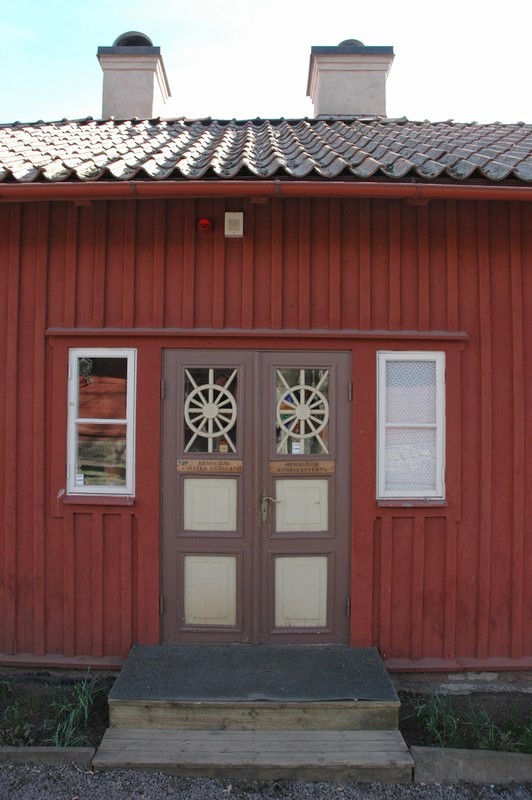 Helénsgården, bostadshuset från 1800-talets mitt. Entrén.