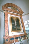 Altaruppsatsen i Grimetons kyrka.