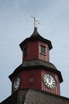 Gamla rådhuset i Lidköping, klocktornet: i den övre delen sitter klockspelet och i rummet nedanför urverken.