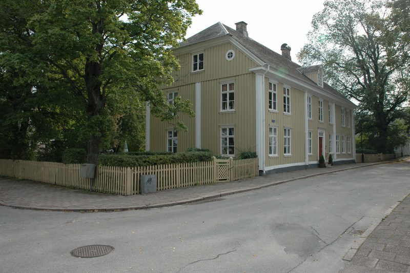 Dahlgrensgården, huvudbyggnaden, gavel mot nordväst. 