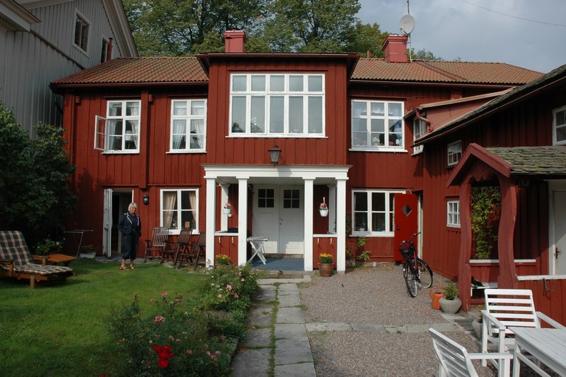 Waldenströmska gården, bostadshusets gårdsfasad.