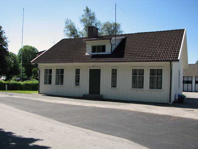 Tingshuset, Östad. Frontfasad.
