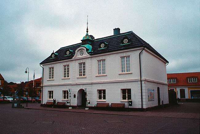 Rådhuset i Laholm. Frontfasad.