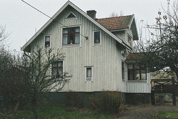 Västsvenskt dubbelhus i Timmervik- från söder.