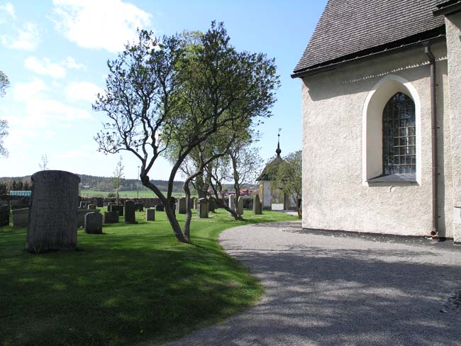 Sorunda kyrka, utsikt mot Fitunaporten