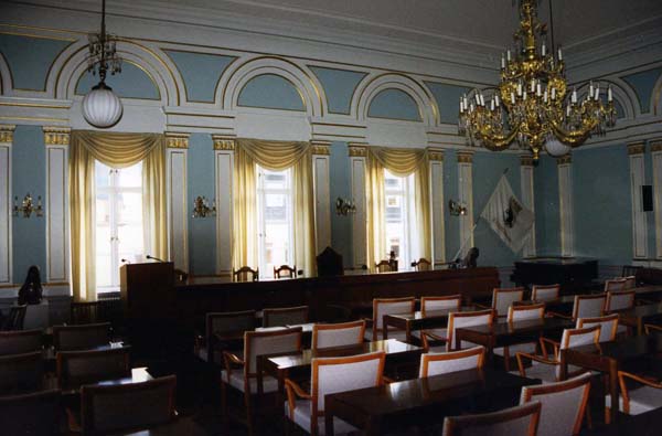 Rådhuset i Härnösand, sessionssal.