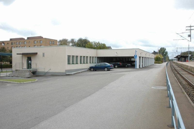 Falköpings järnvägsstation,  posthanteringslokalerna i stationshusets nordöstra del.