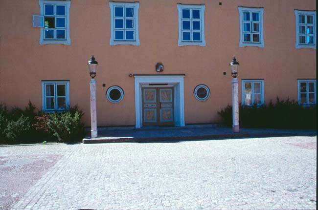 Rådhuset i Vaxholm. Entréparti.