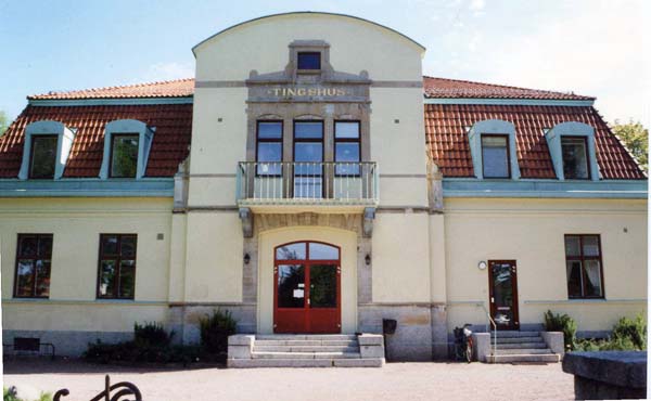 Tingshuset i Borlänge. Frontfasad 