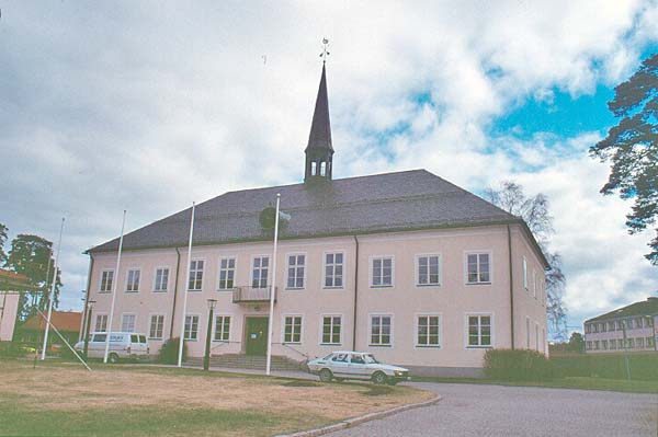 Tingshuset i Rättvik. Frontfasad.