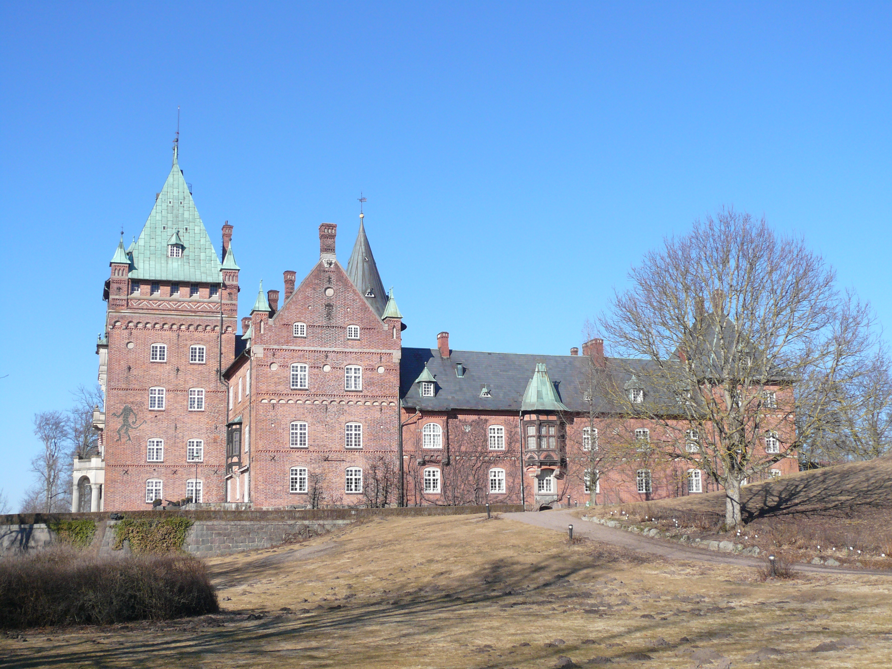 Trollenäs slott. Den södra fasaden.