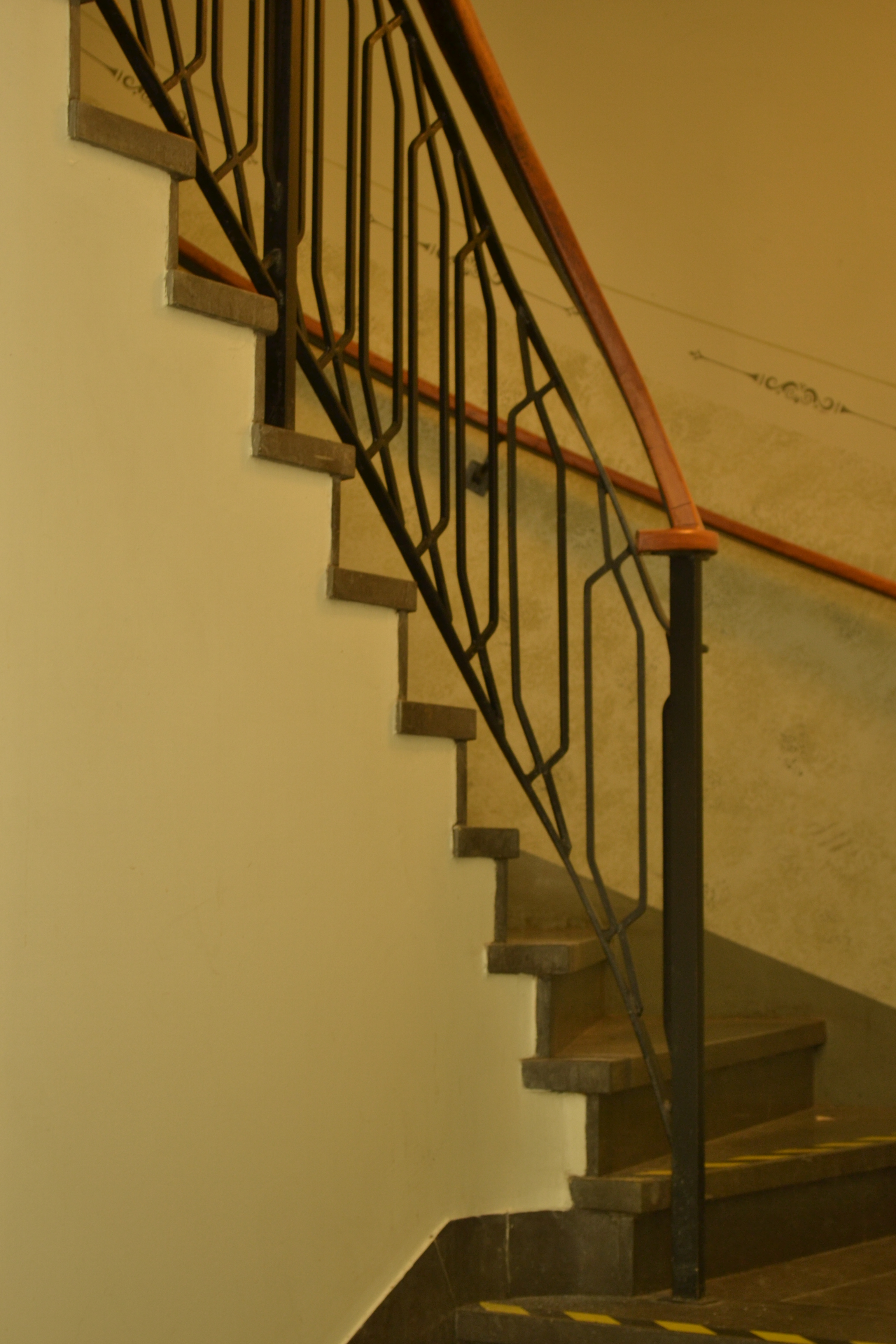 Detalj av trappräcke.