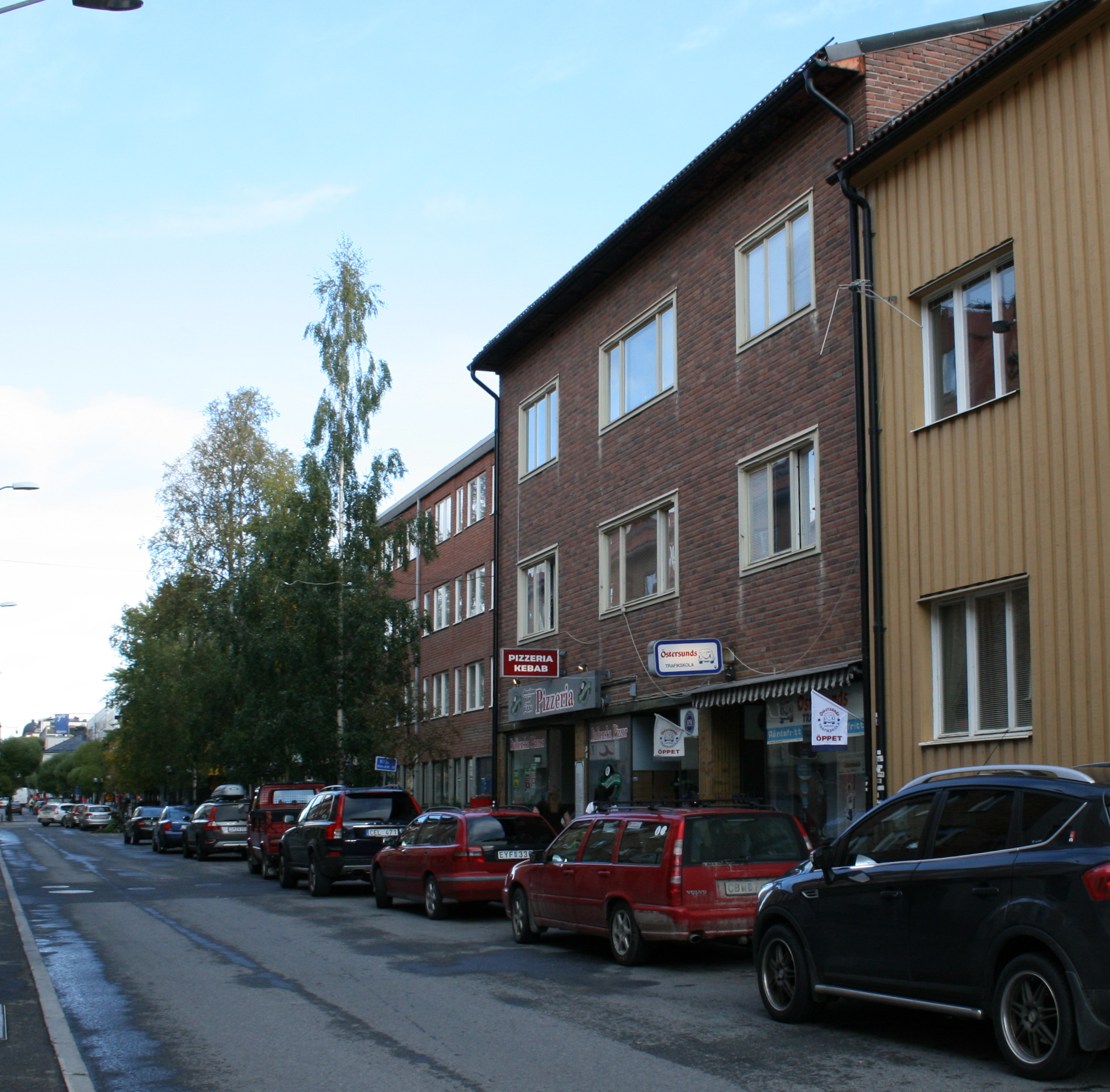 Åkeriet 5, hus 2. Fasad mot Prästgatan.