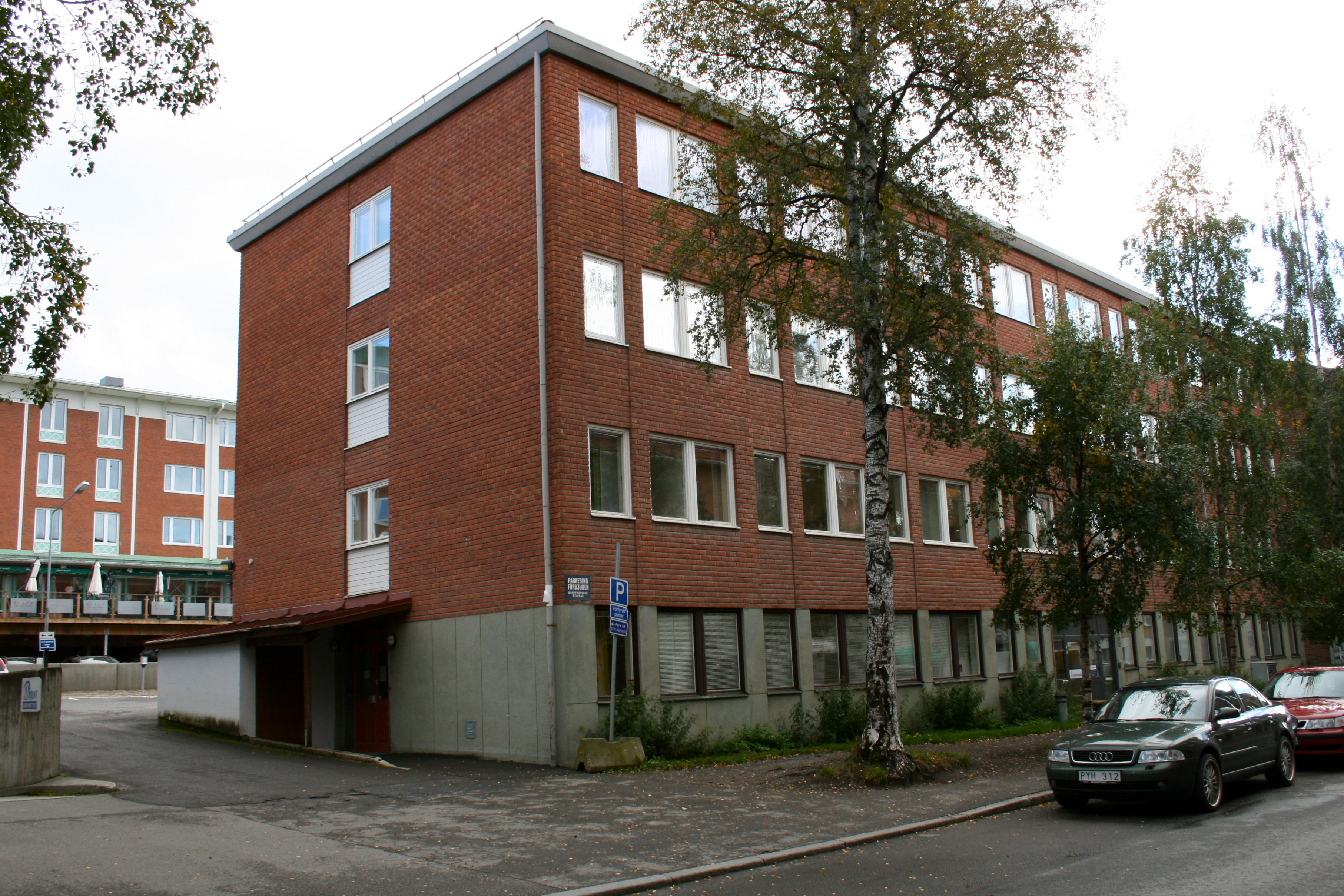 Åkeriet 10, hus 1. Fasad mot Prästgatan.