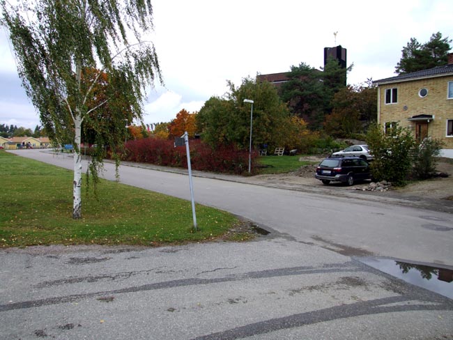 Sankt Petri kyrka, kyrkomiljö, bebyggelse söder om kyrkan