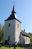 Bogsta kyrka, kyrkomiljön sedd mot nordost