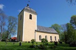 Tystberga kyrkoanläggning från SV