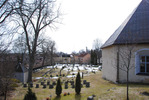 Trosa stads kyrka, kyrkoanläggningens östra del och del av sakristian