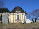 Turinge kyrka, långhuset med Dahlbergska gravkoret i sin östra förlängning