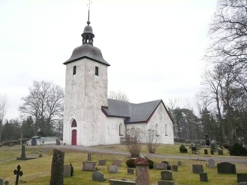 Ytterjärna kyrka, södra sidan med "Dåderökyrkan"