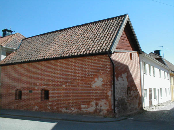 Kapellet 1 husnr 1 A, byggnaden är ett medeltida gillehus.