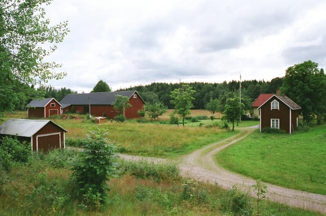 Översiktsbild Rölanda-Torp 1:40. Bilden tagen från öst.