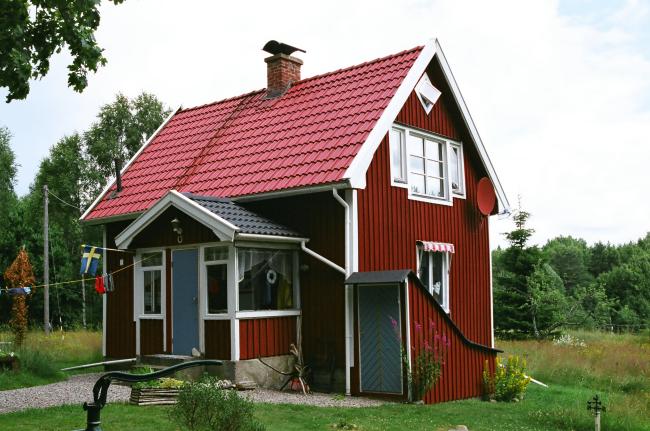 Bostadshuset. Bilden tagen från sydöst.