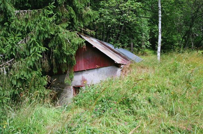 Jordkällaren. Bilden tagen från sydväst. 