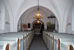 Norra Skrävlinge kyrka, långhuset mot koret