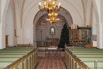 Norrvidinge kyrka, långhus mot altare i öster