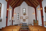 Källs Nöbbelövs kyrka, långhus mot altaret