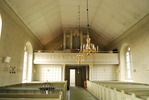 Asks kyrka, långhuset mot orgelläktaren i väster