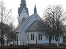 Stockaryds nuvarande kyrka från 1907 är ett välbevarat prov på sin tids särpräglade
träkyrkoarkitektur.