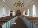 Ekeby kyrka, långhuset sett mot koret i öster