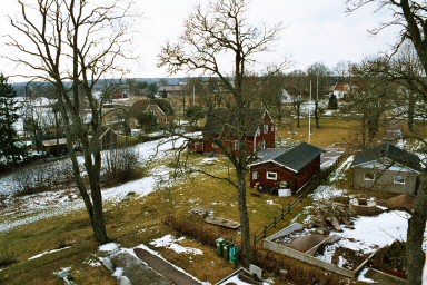 Fridene kyrkby sedd från tornet. Neg.nr. 03/235:15. JPG. 