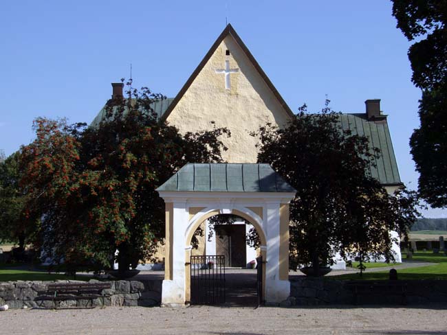 Stora Malms kyrka, kyrkoanläggning, stiglucka