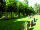 Den sydvästra delen av
kyrkogården.