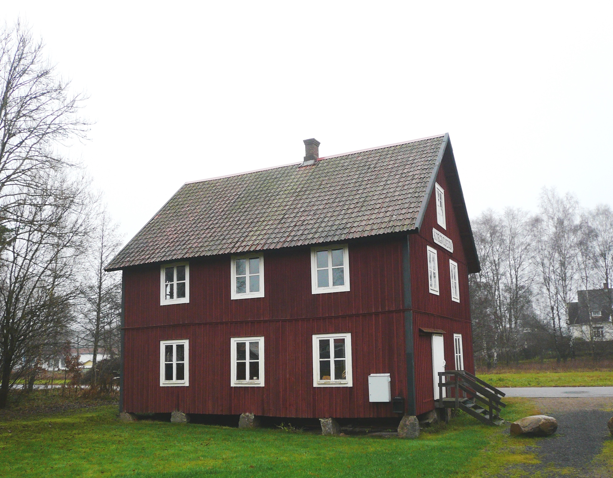 Lönsboda korgfabrik, Osby kommun, vy från väster.