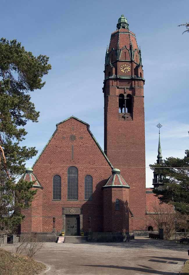 Uppenbarelsekyrkan från väster.