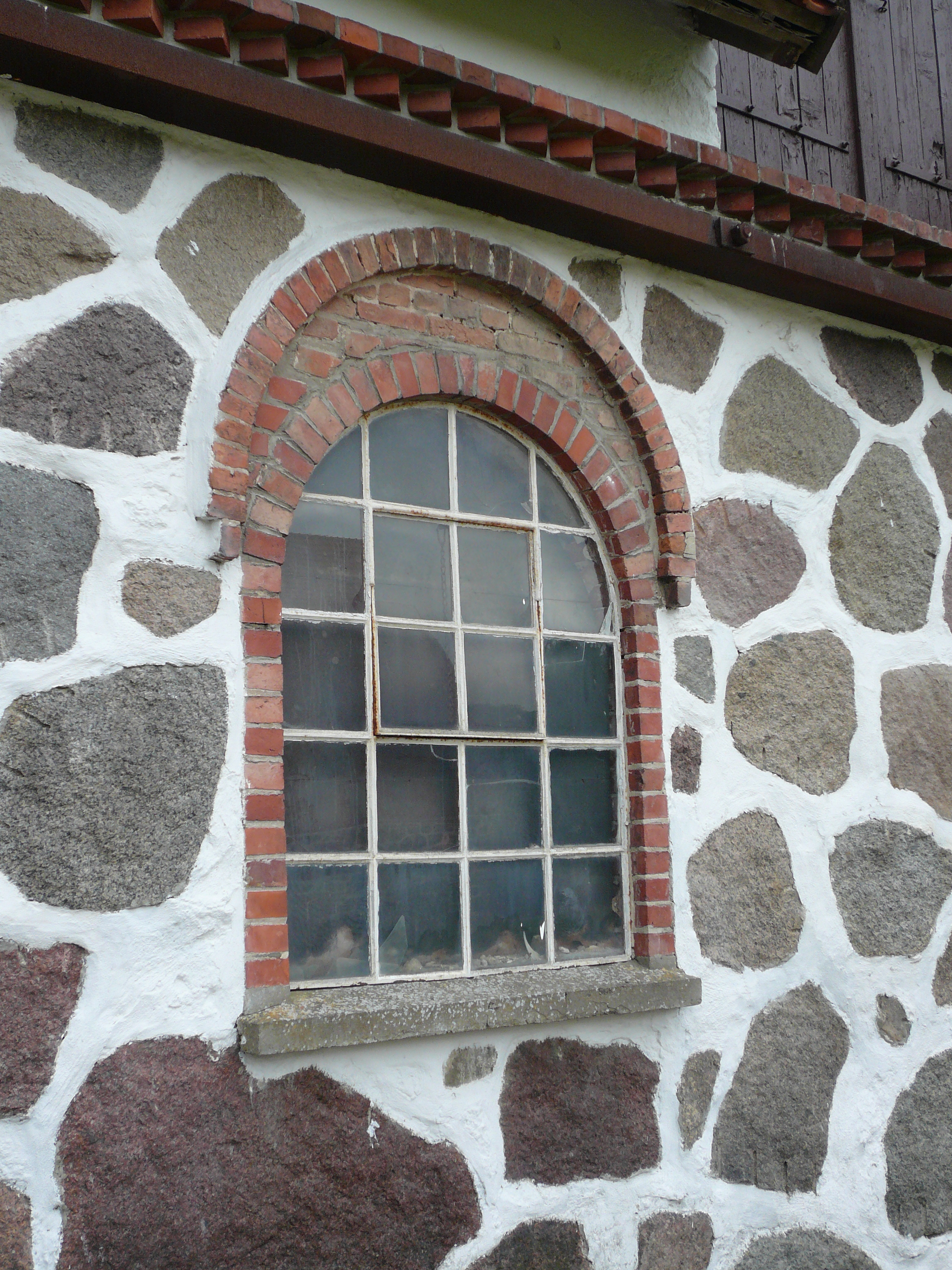 Ruuthsbo gård.Fönster, detalj av den västra ekonomilängans östra fasad.