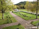 Tandsjöborgs begravningsplats nyare del sedd från den äldre delen i nordväst. 
