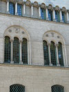 Skånska Hypoteksföreningen. Detalj av fönster i den östra fasaden.