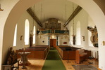 Arby kyrka, interiör.